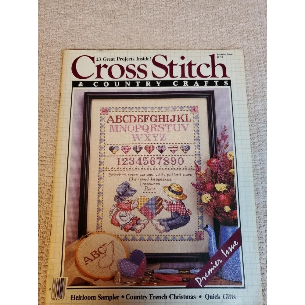 Cross Stitch &‎ Country Crafts - Lot Of 5 Vtg '86-91 Editions